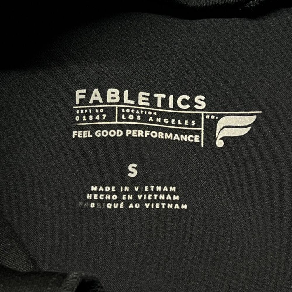 Fabletics Jogger Pants Women Small Black Woven Elastic Waist Zip Pocket Athletic - Picture 7 of 12